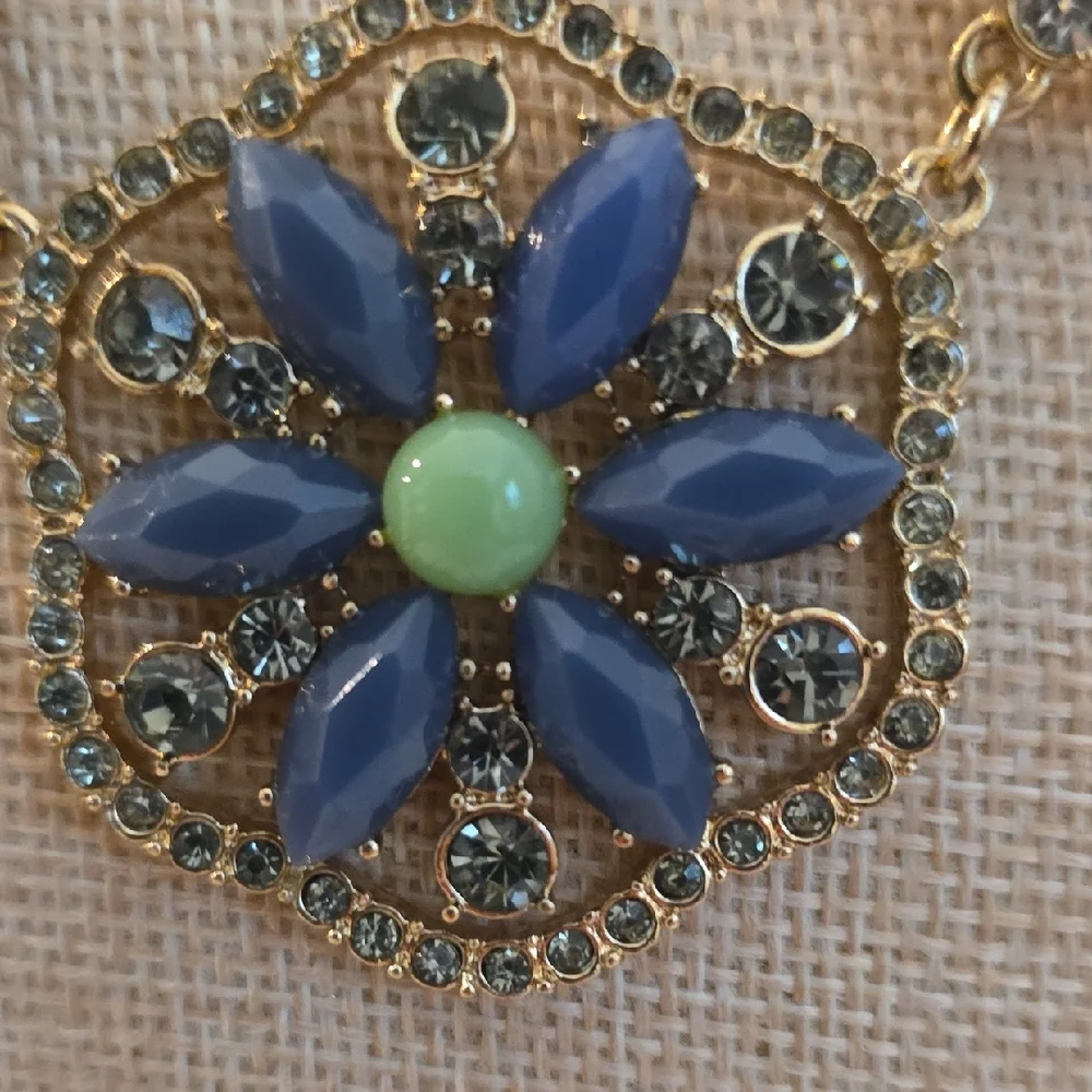 Susan Graver Floral Multi-Color Statement Necklace - Picture 3 of 7